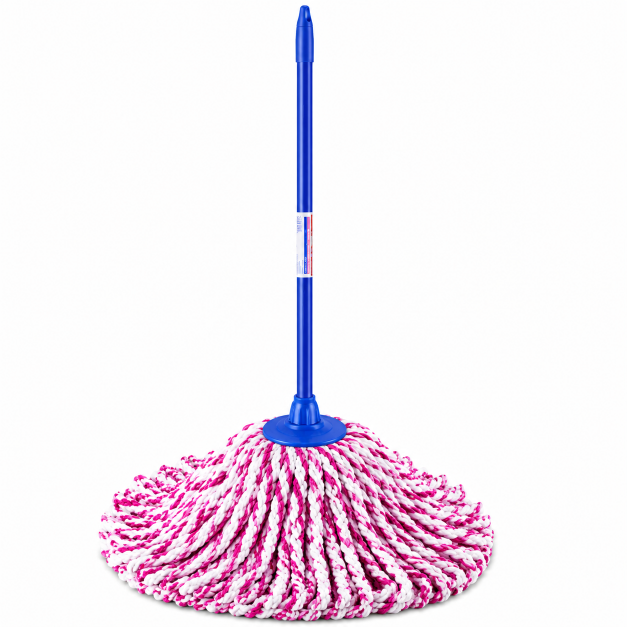 Crown Brushes Microfiber Round Spin Mop - Blue Edition